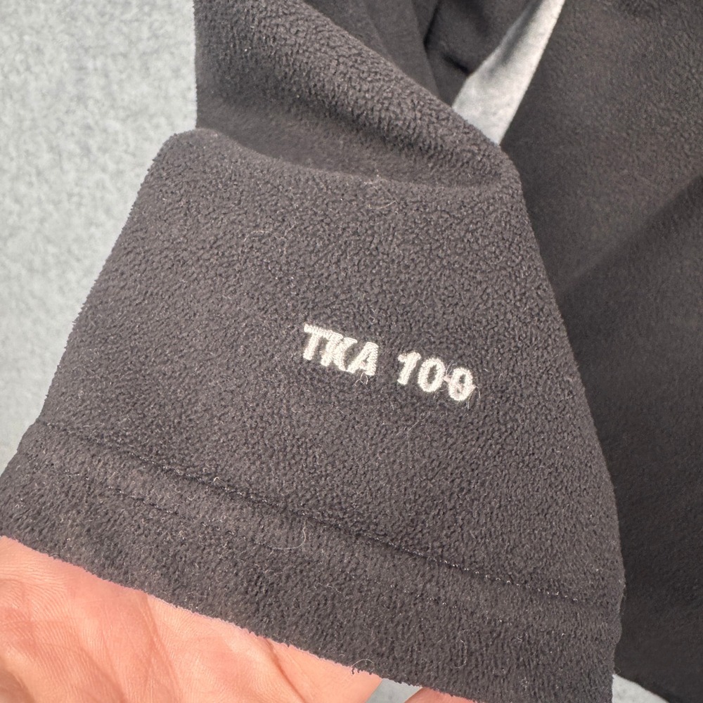 North Face Fleece Pullover Mens XXL Black TKA Glacier 100 Quarter Zip Sweatshirt - Picture 6 of 9